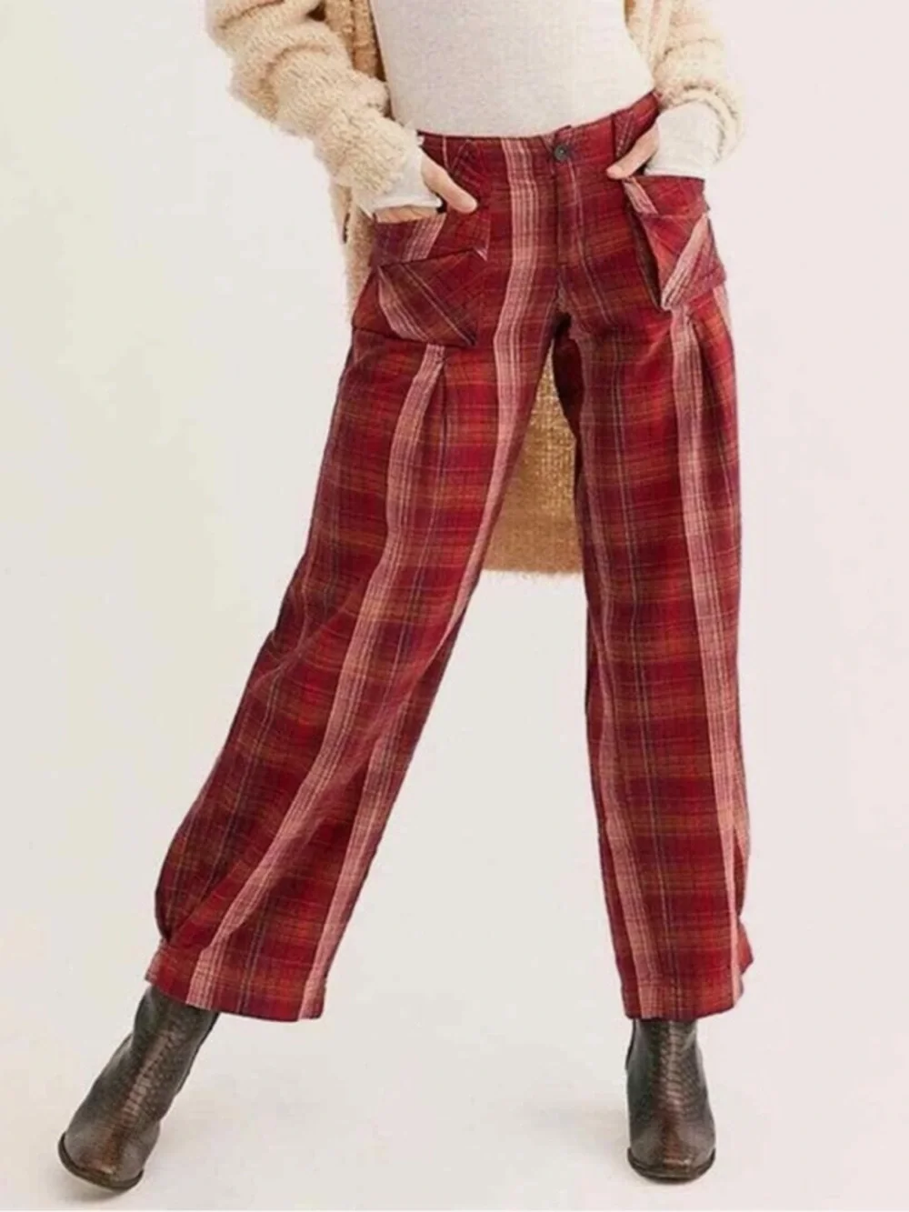 Free People Birch Wide Leg Pants Size: 8 - Picture 1 of 9
